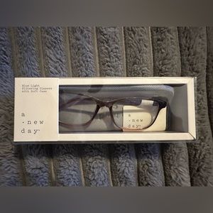 A New Day blue light filtering glasses